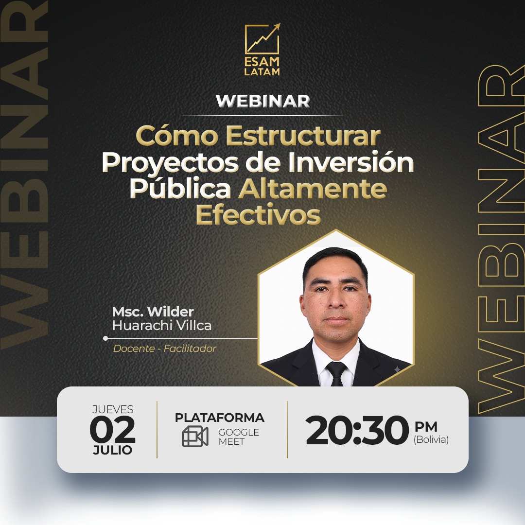 Imagen del evento Cómo Estructurar Proyectos de Inversión Pública Altamente Efectivos
