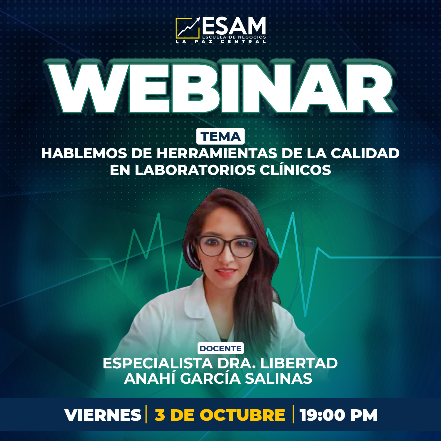 Portada del evento HABLEMOS DE HERRAMIENTAS DE LA CALIDAD EN LABORATORIOS CLÍNICOS