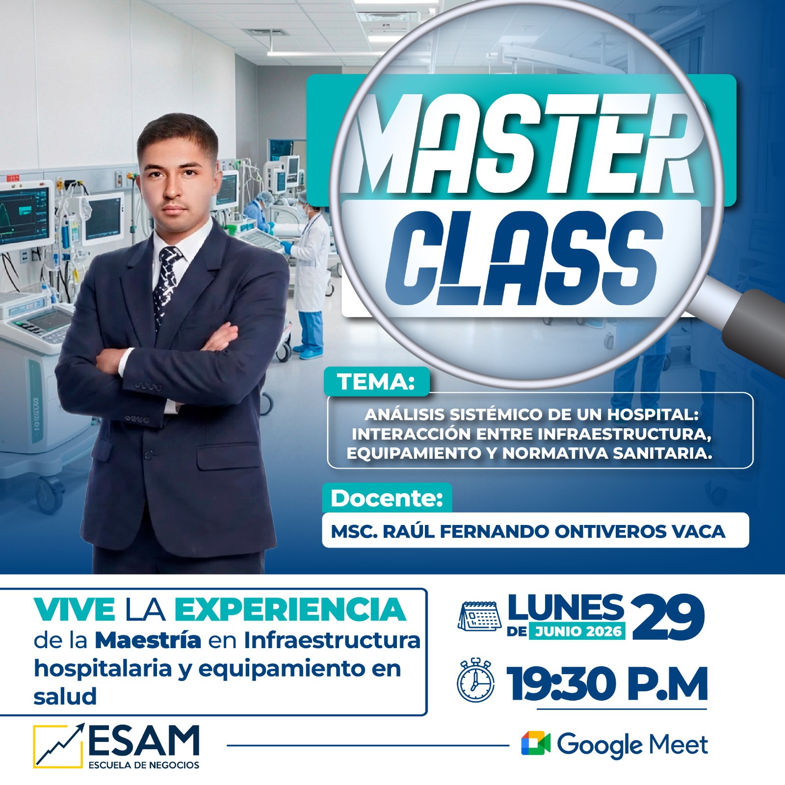 Portada del evento ANALISIS SISTEMICO DE UN HOSPITAL: INTERACCION ENTRE INFRAESTRUCTURA, EQUIPAMIENTO Y NORMATIVA SANITARIA