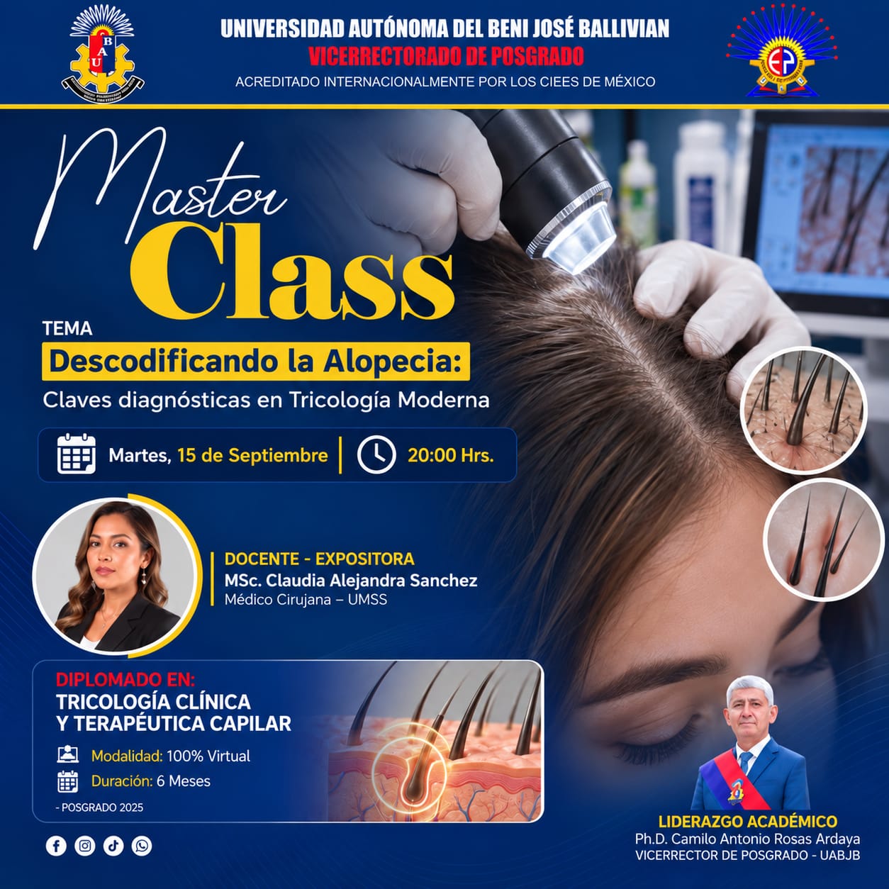 Portada del evento DESCODIFICANDO LA ALOPECIA: CLAVES DIAGNÓSTICAS EN TRICOLOGÍA MODERNA