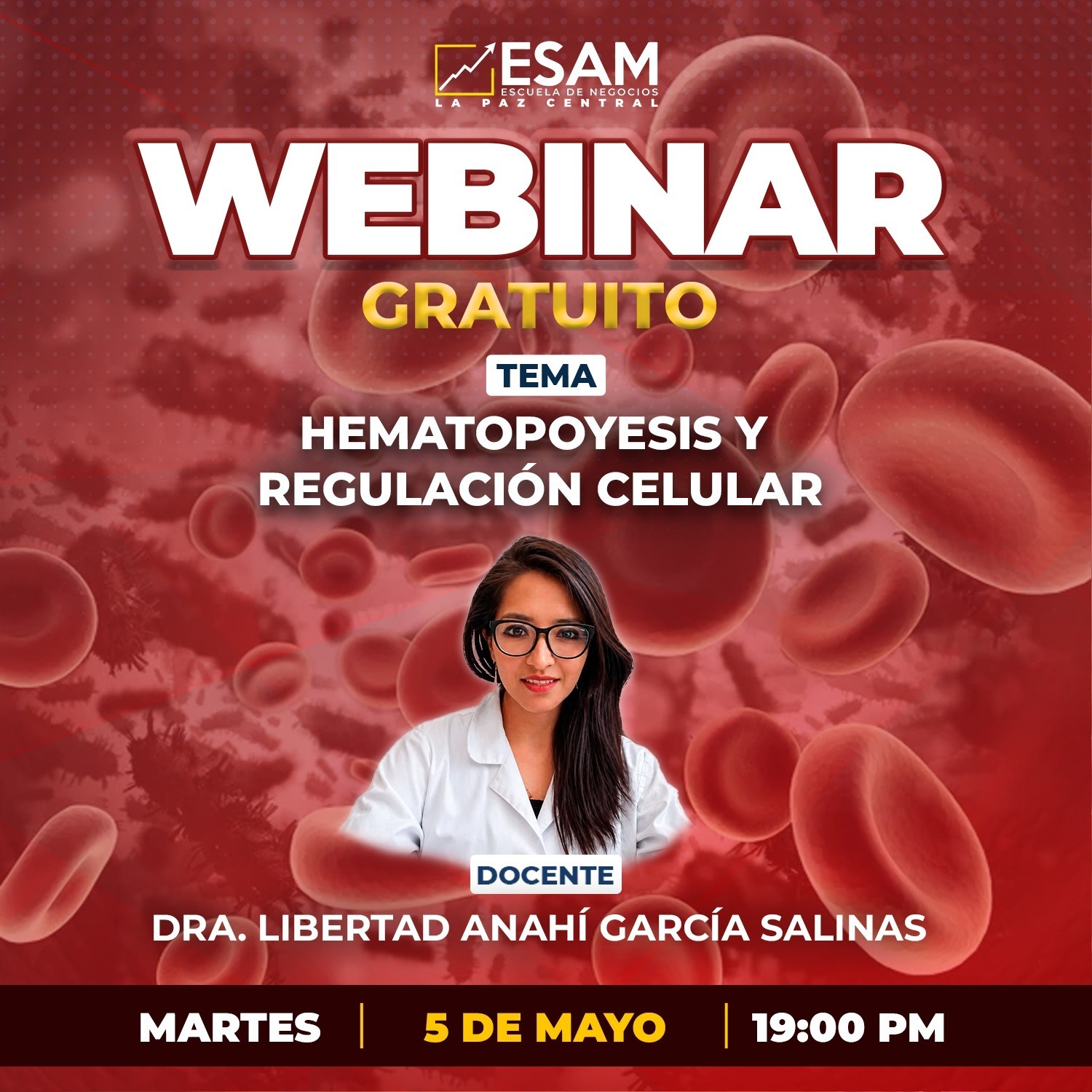 Portada del evento HEMATOPOYESIS Y REGULACIÓN CELULAR