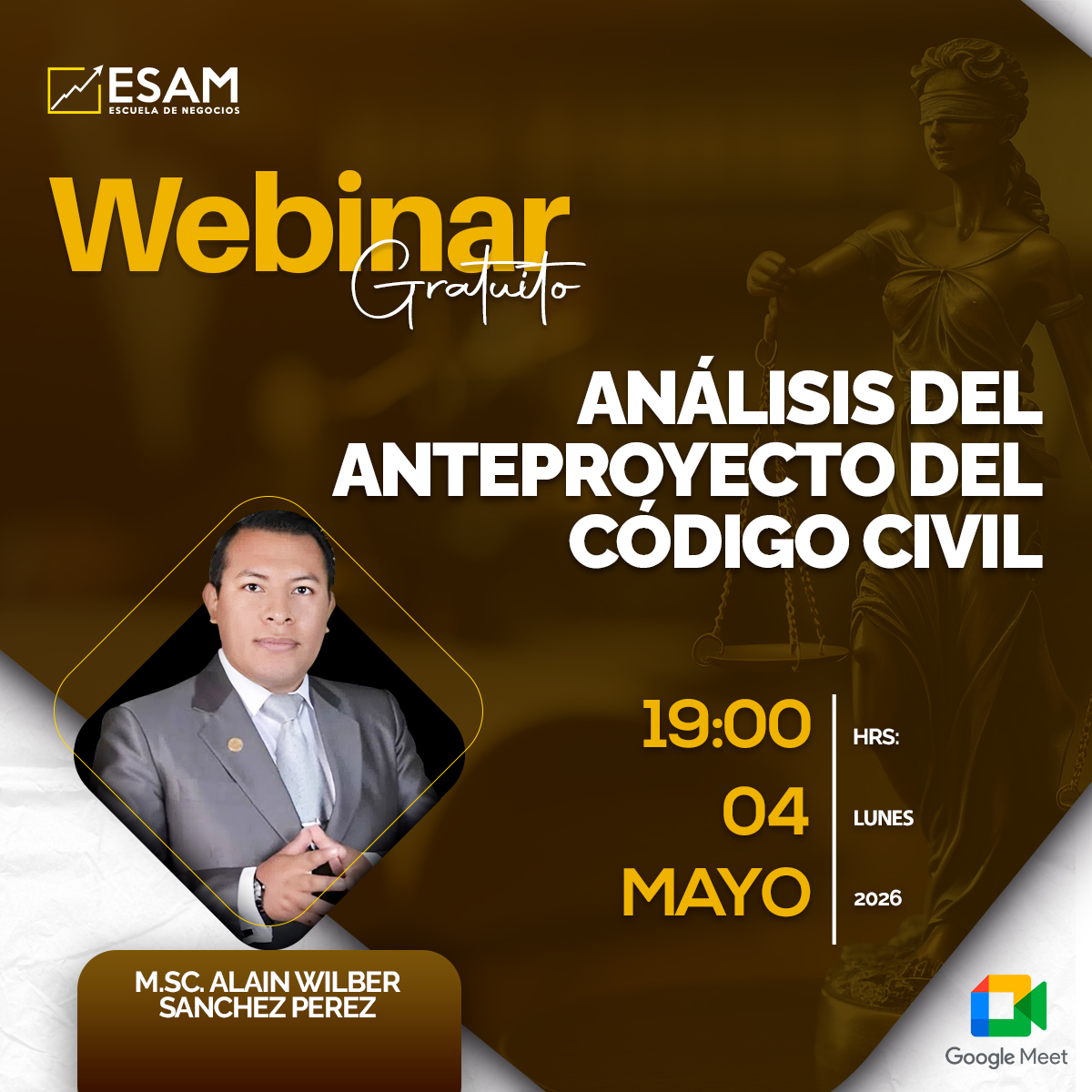 Portada del evento ANÁLISIS DEL ANTEPROYECTO DEL CÓDIGO CIVIL