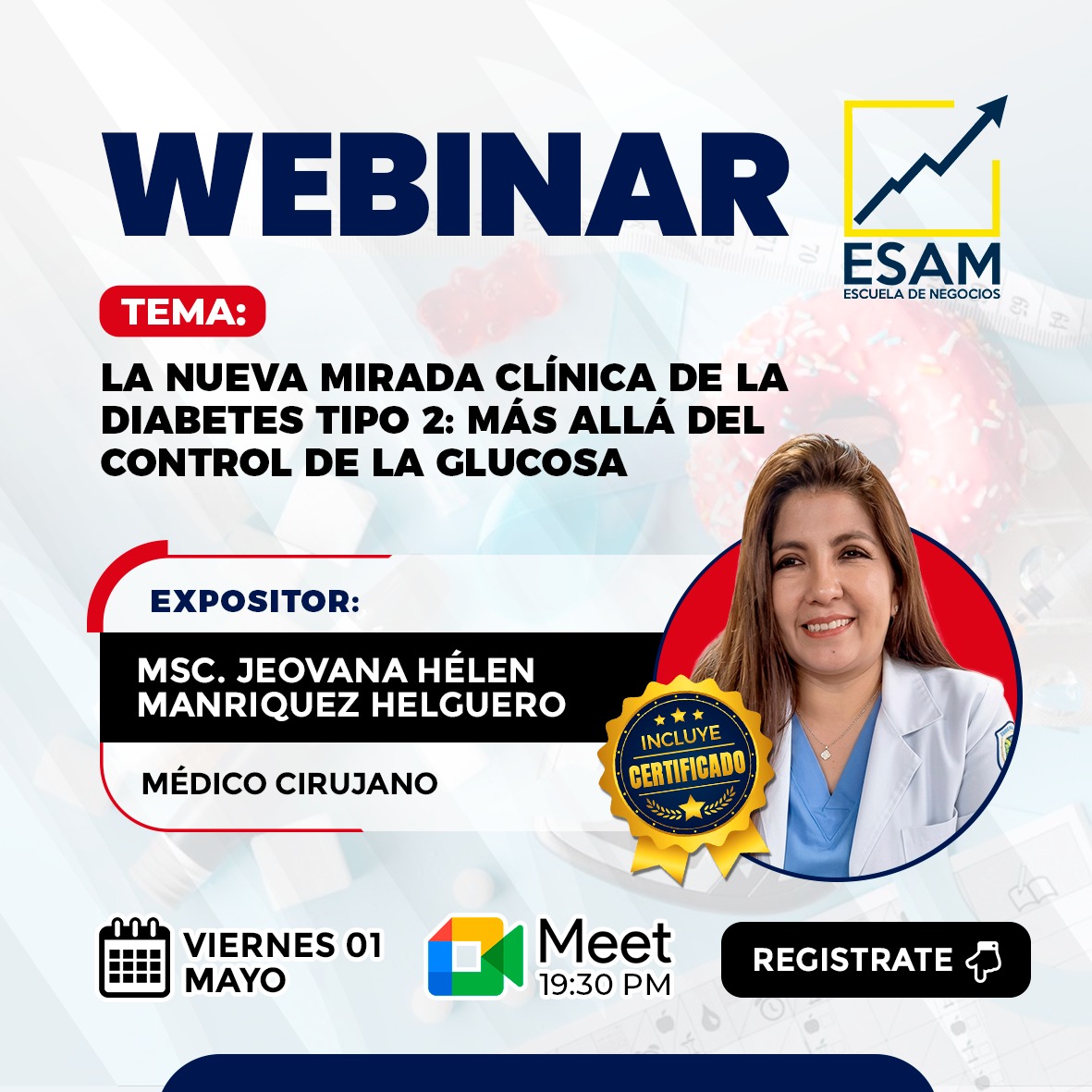 Portada del evento LA NUEVA MIRADA CLINICA DE LA DIABETES TIPO 2: MAS ALLA DEL CONTROL DE LA GLUCOSA