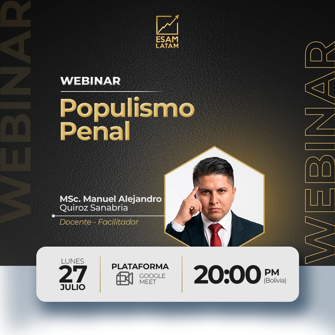Portada del evento Populismo Penal