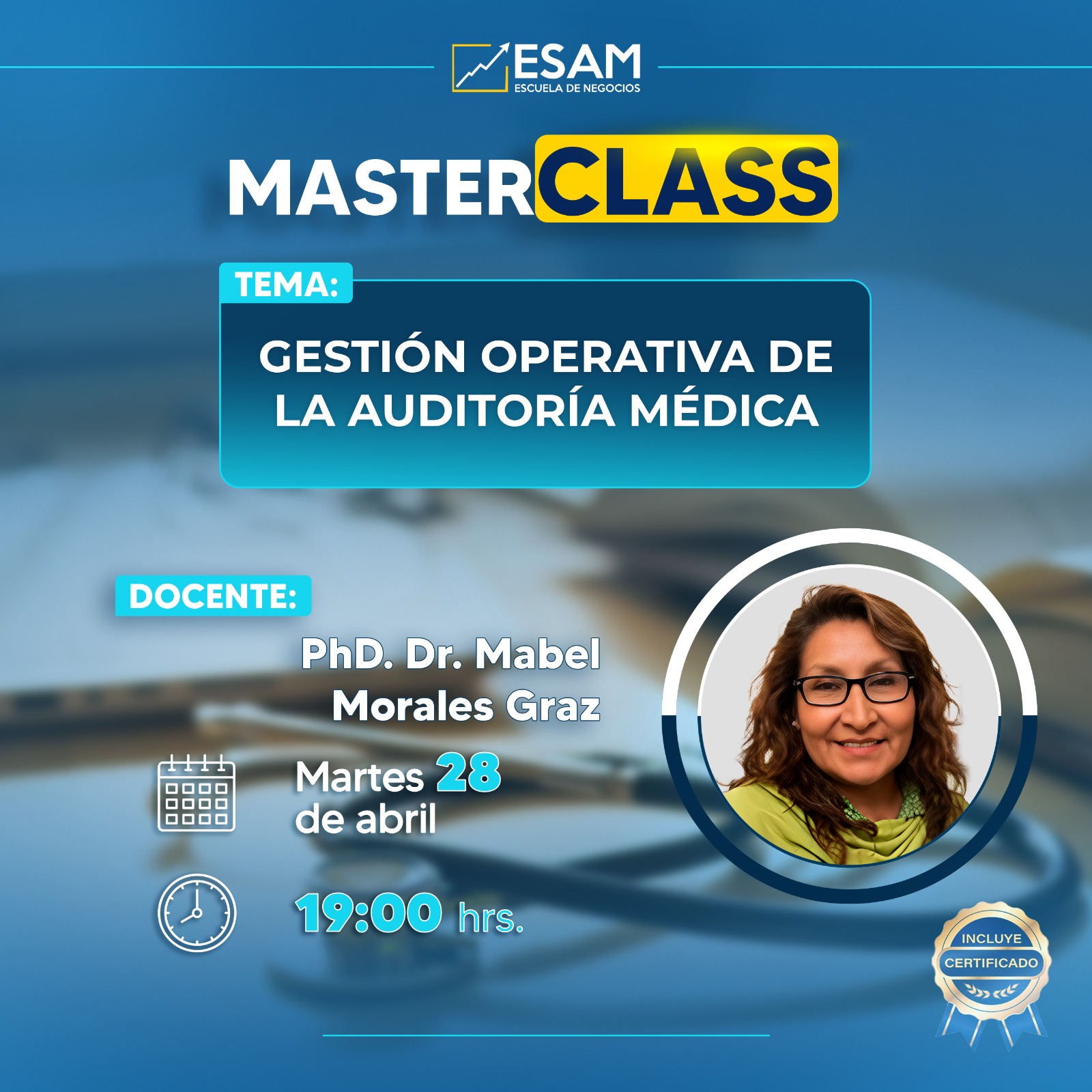 Portada del evento GESTION OPERATIVA DE LA AUDITORIA MEDICA