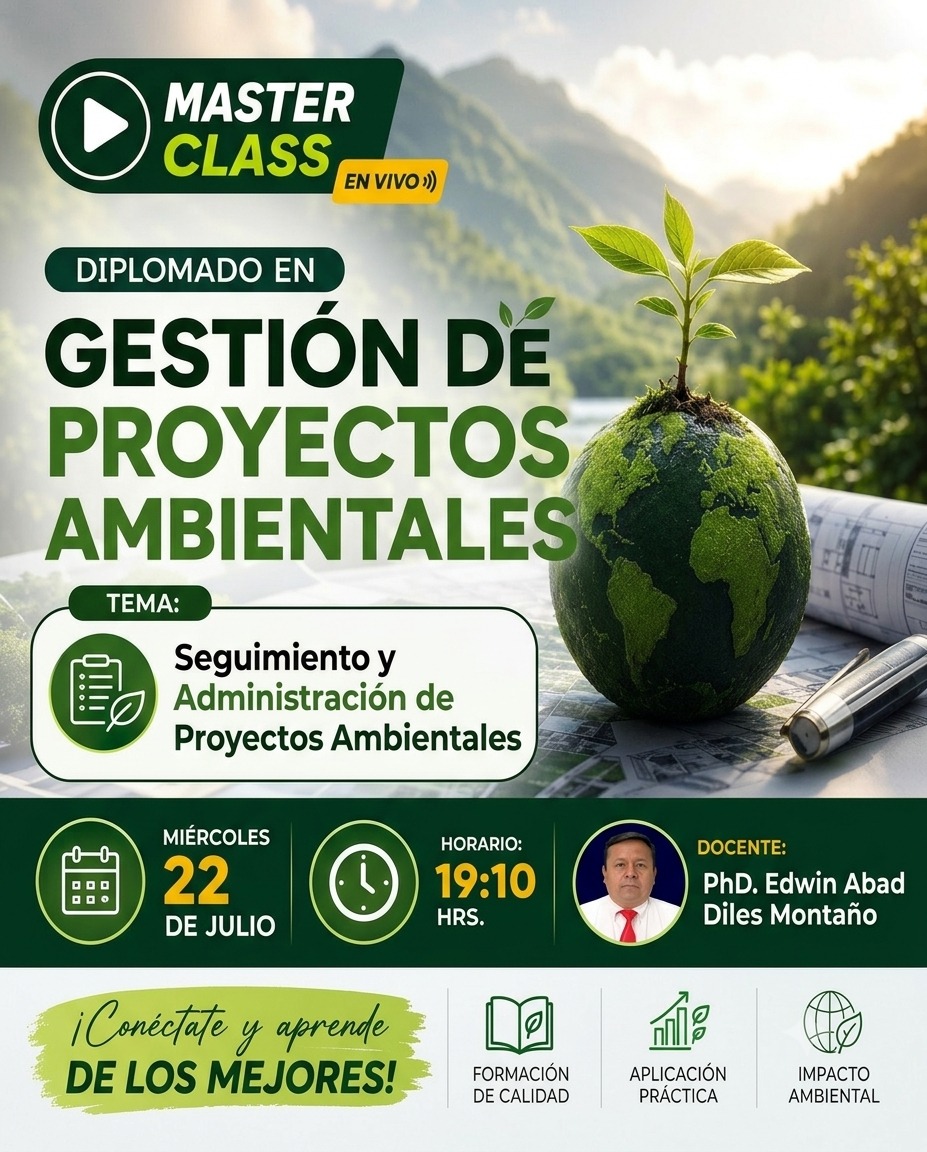 Portada del evento Seguimiento y Administración de Proyectos Ambientales