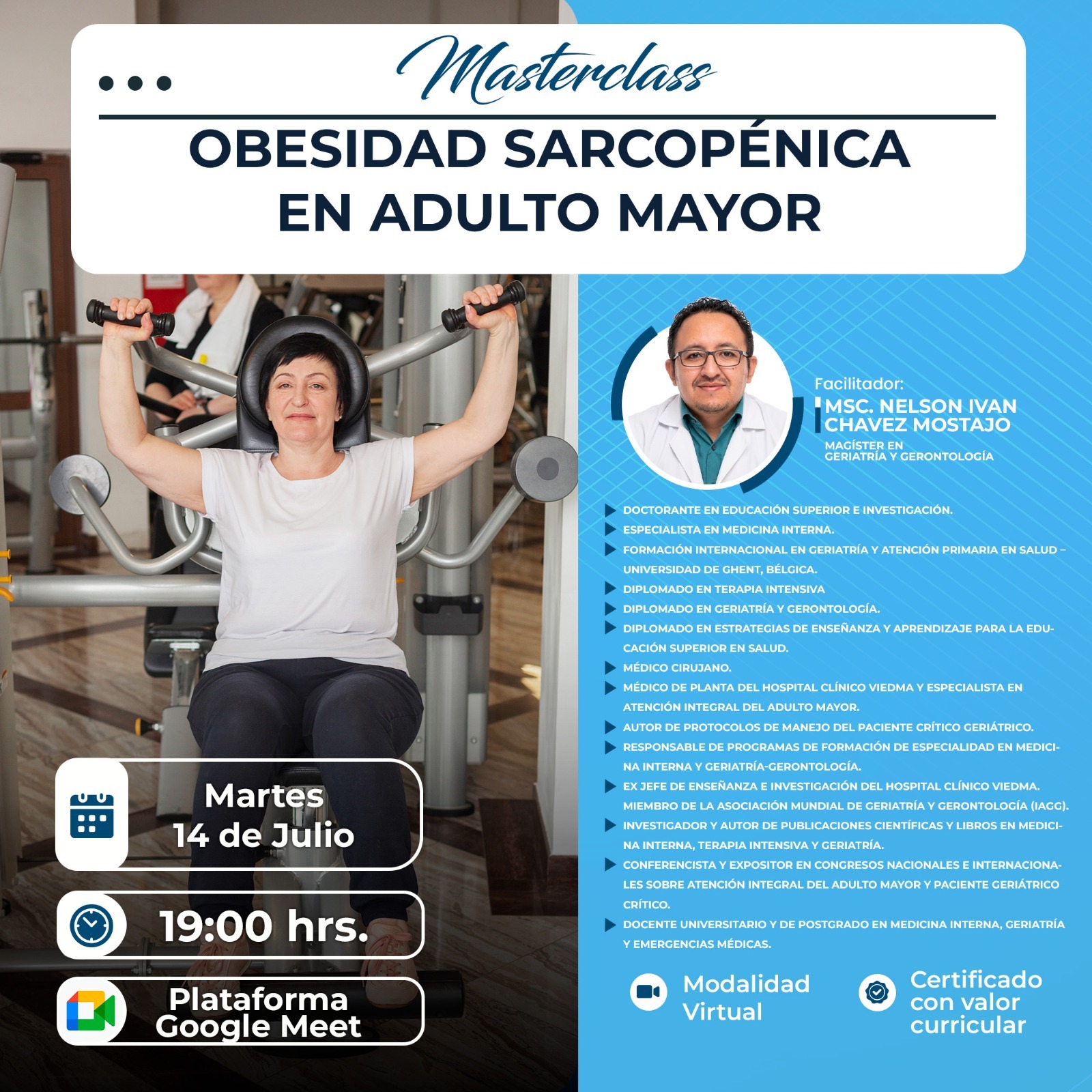 OBESIDAD SARCOPÉNICA EN ADULTO MAYOR