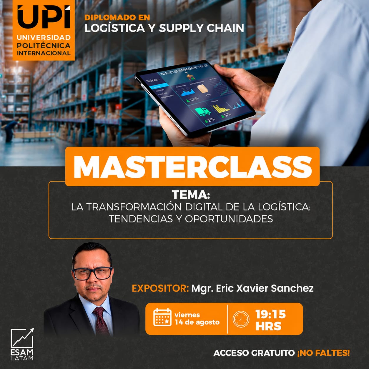 Portada del evento LA TRANSFORMACION DIGITAL DE LA LOGISTICA: TENDENCIAS Y OPORTUNIDADES