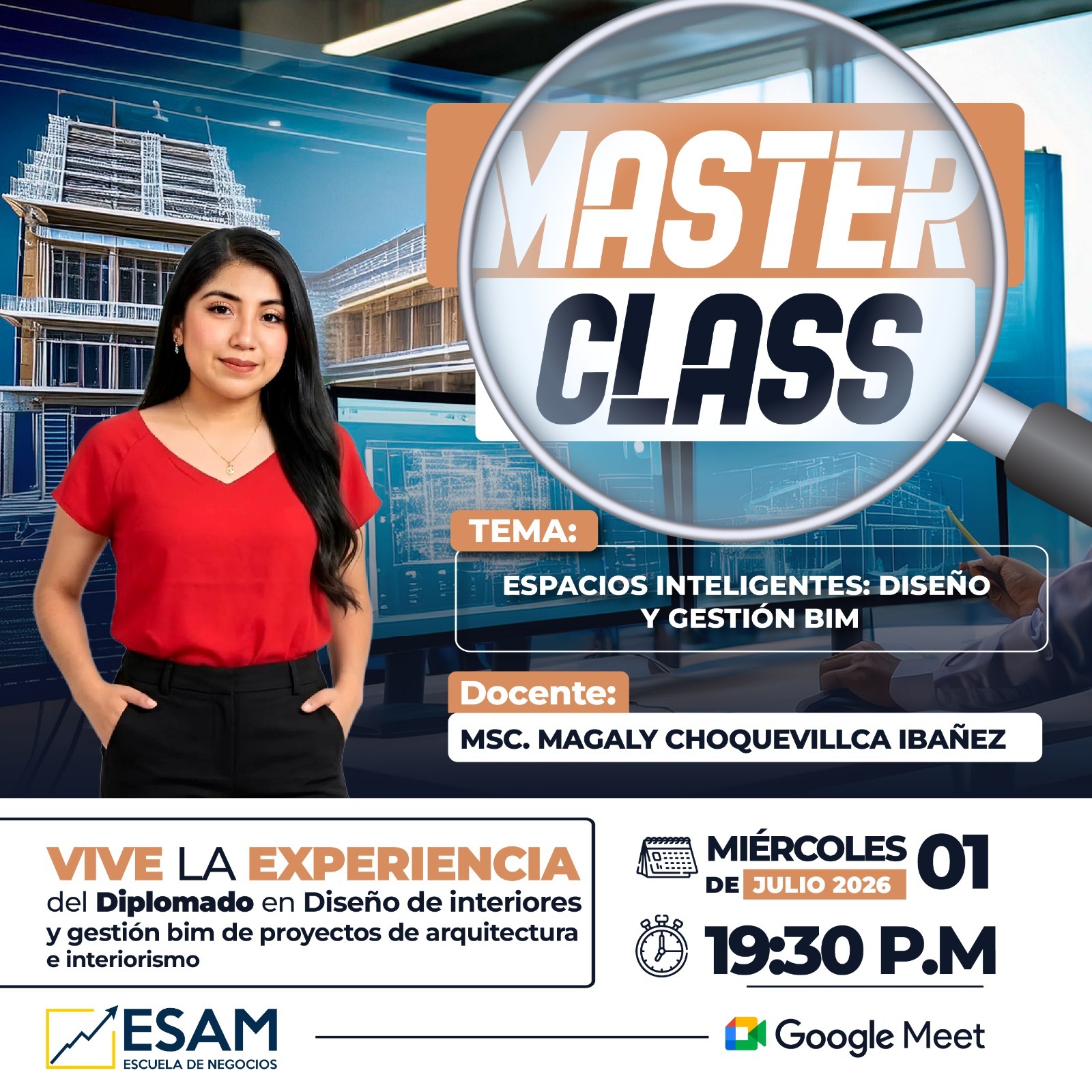 Portada del evento ESPACIOS INTELIGENTES: DISEÑO Y GESTIÓN BIM