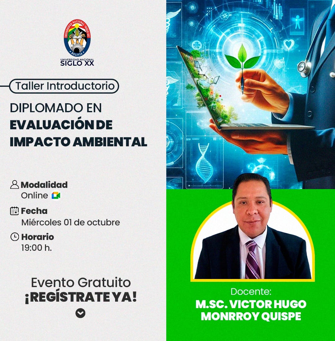 Portada del evento "DIPLOMADO EN EVALUACION DE IMPACTO AMBIENTAL"