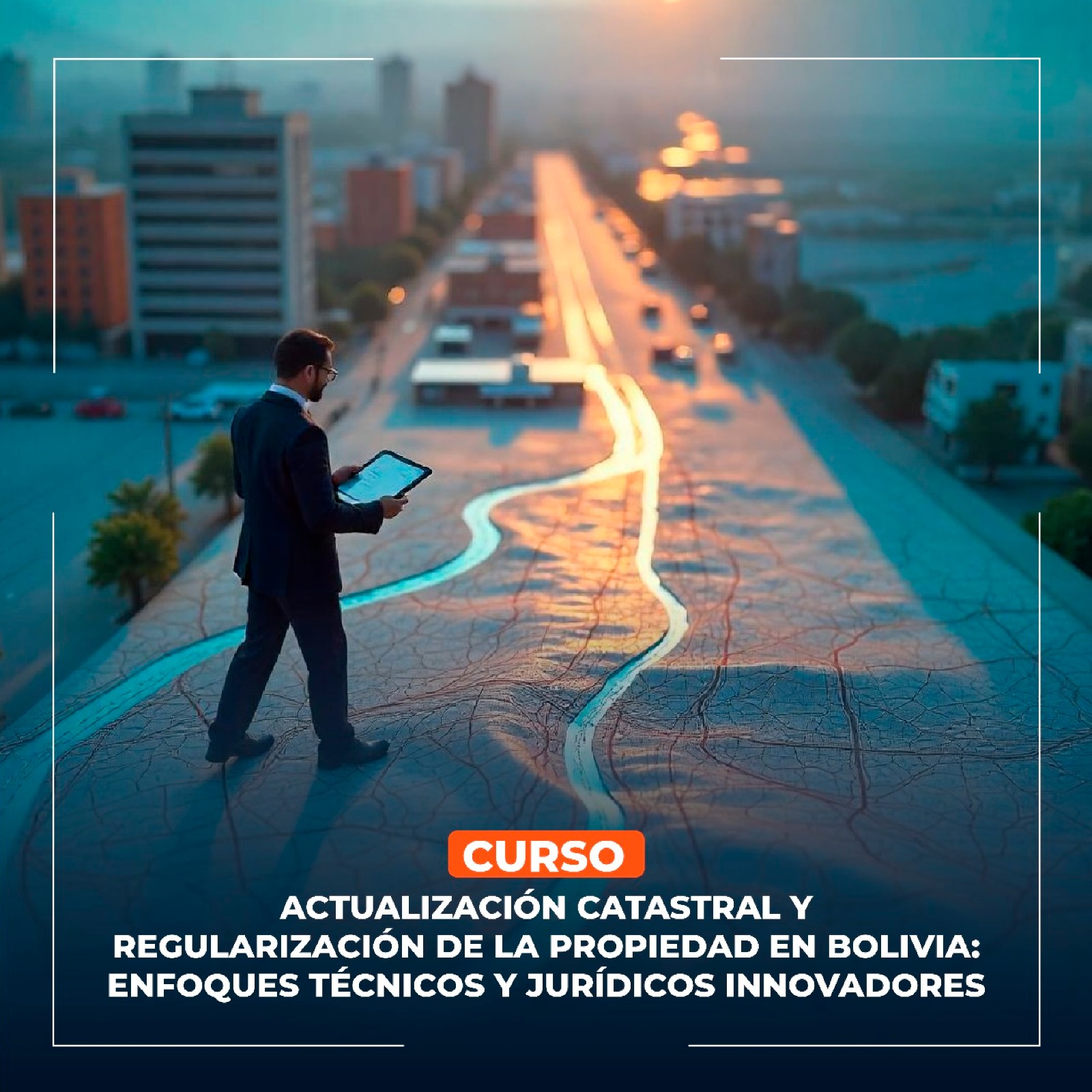 Portada del evento Cursos Actualización catastral y regularización de la propiedad en bolivia: enfoques técnicos y jurídicos innovadores