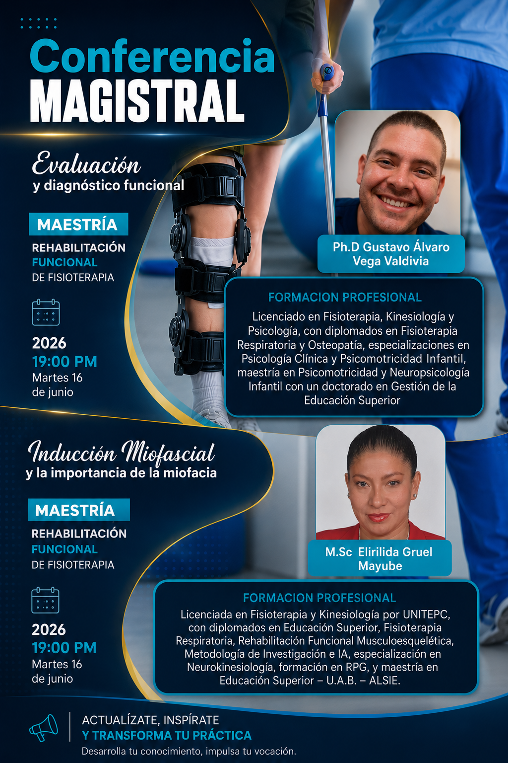 Portada del evento Conferencia  magistral Introducción Miofascial y la importancia de la Miofacia