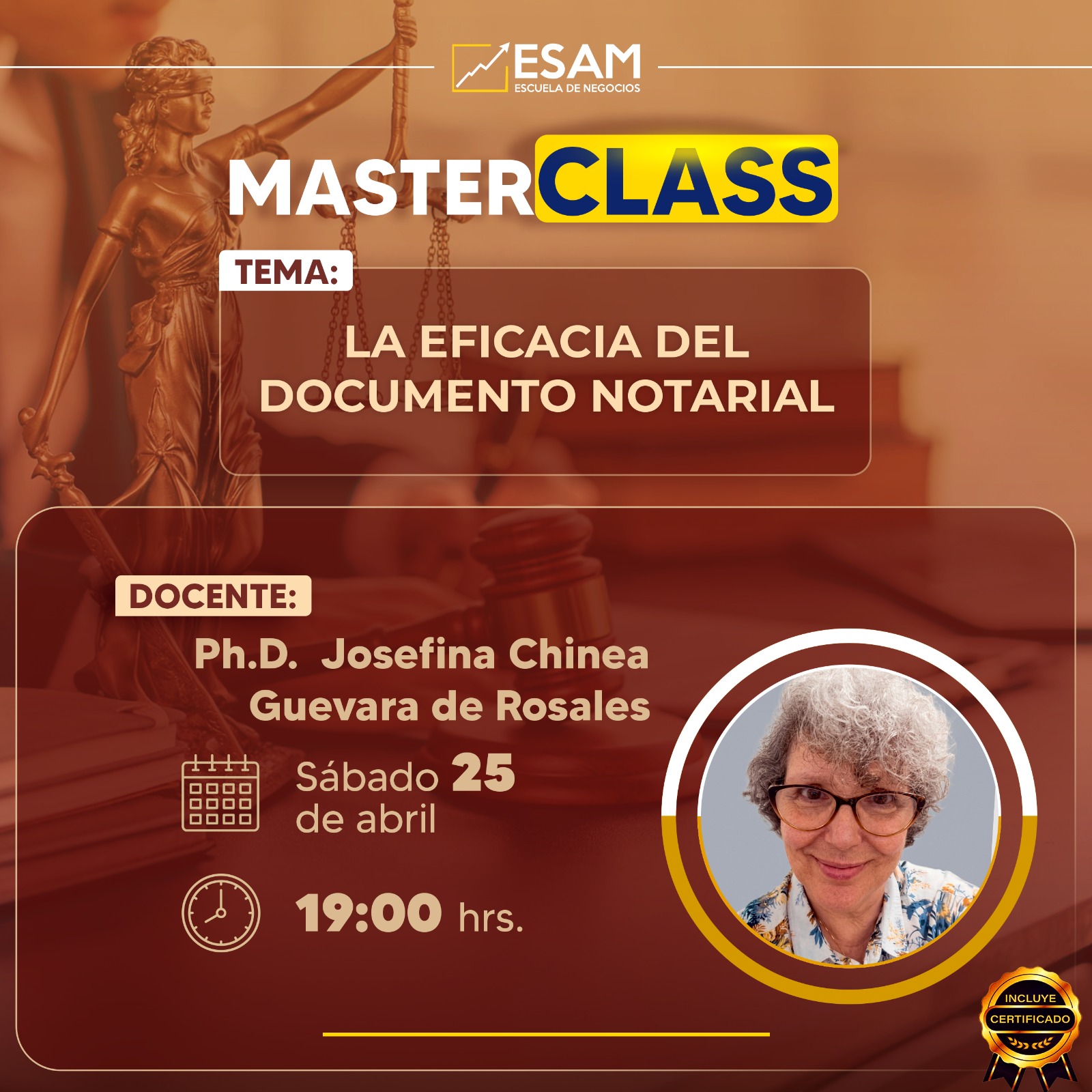 Portada del evento LA EFICACIA DEL DOCUMENTO NOTARIAL