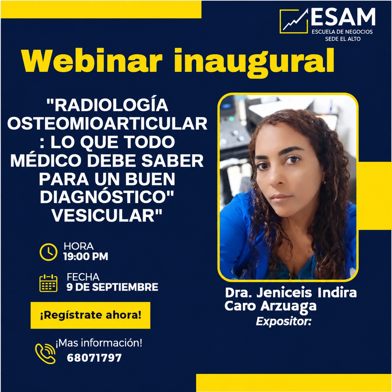 CURSO EN RADIOLOGÍA OSTEOMIOARTICULAR: LO QUE TODO MÉDICO DEBE SABER PARA UN BUEN DIAGNÓSTICO