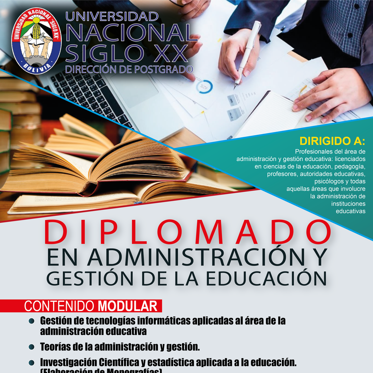Pordata del programa Diplomado En Administracion Y Gestion Educativa