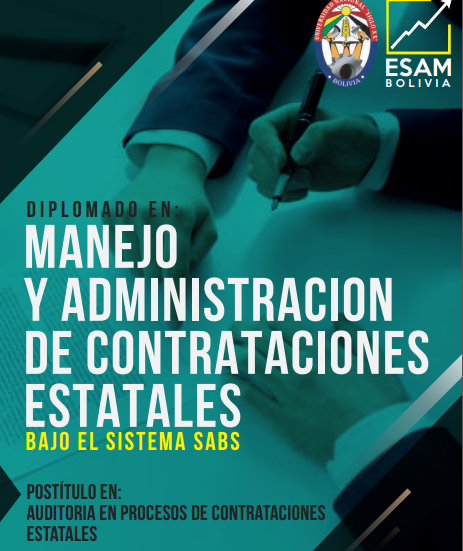 Pordata del programa Diplomado  EN EL MANEJO Y ADMINISTRACIÓN DE CONTRATACIONES ESTATALES BAJO EL SISTEMA SABS INTENSIVO