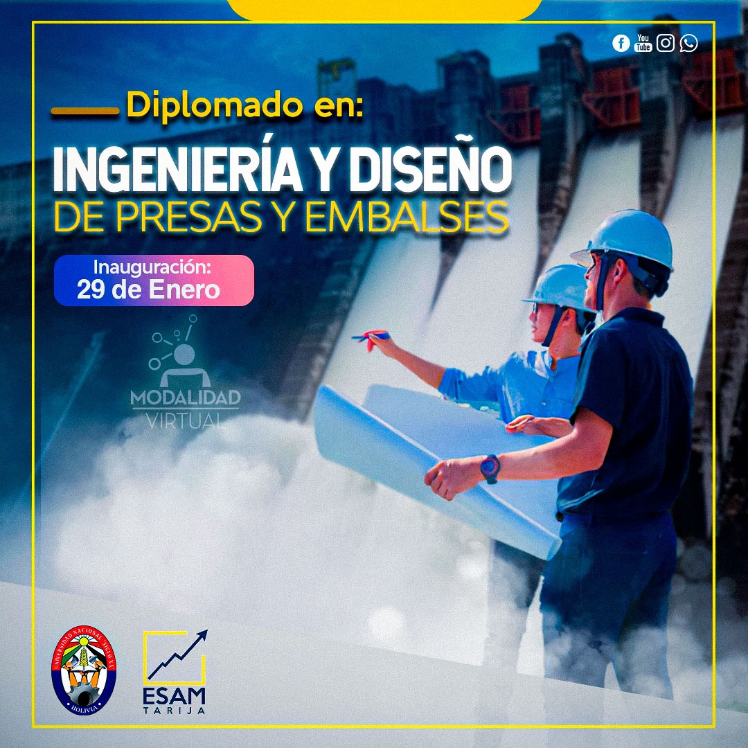 Pordata del programa Diplomado EN INGENIERÍA Y DISEÑO DE PRESAS Y EMBALSES