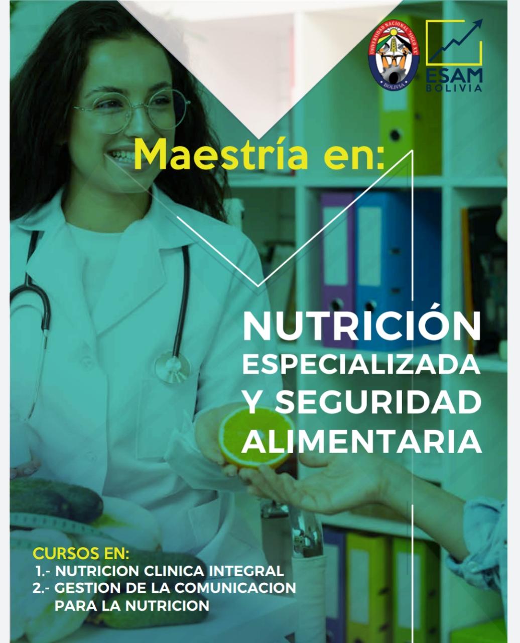 Pordata del programa Maestría en Nutrición Especializada y Seguridad Alimentaria