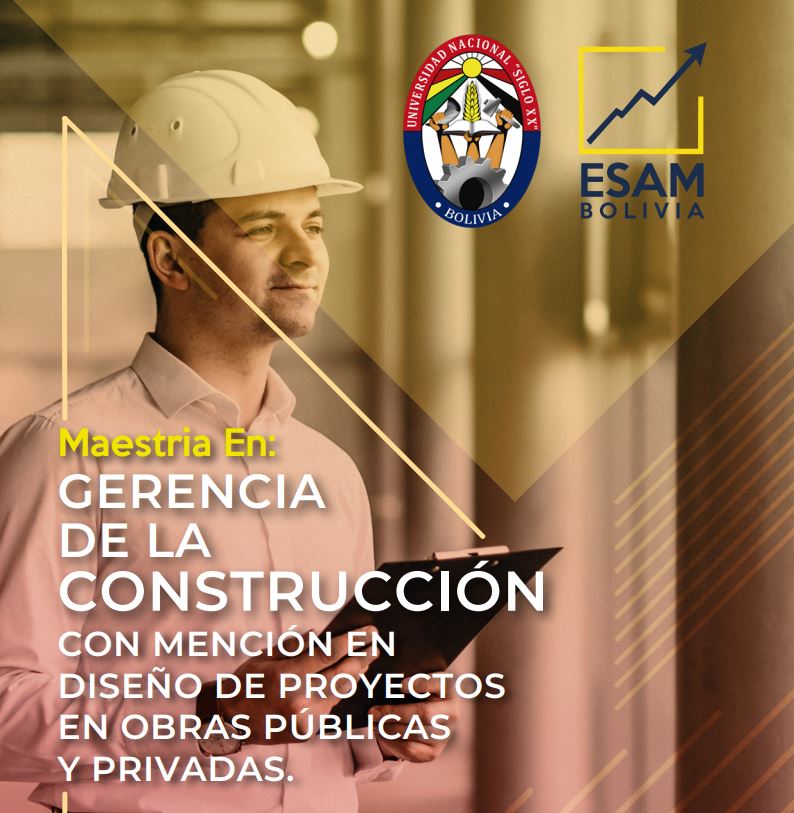 Maestría GERENCIA DE LA CONSTRUCCION CON MENCION EN DISEÑO DE PROYECTOS DE OBRAS PUBLICAS Y PRIVADAS