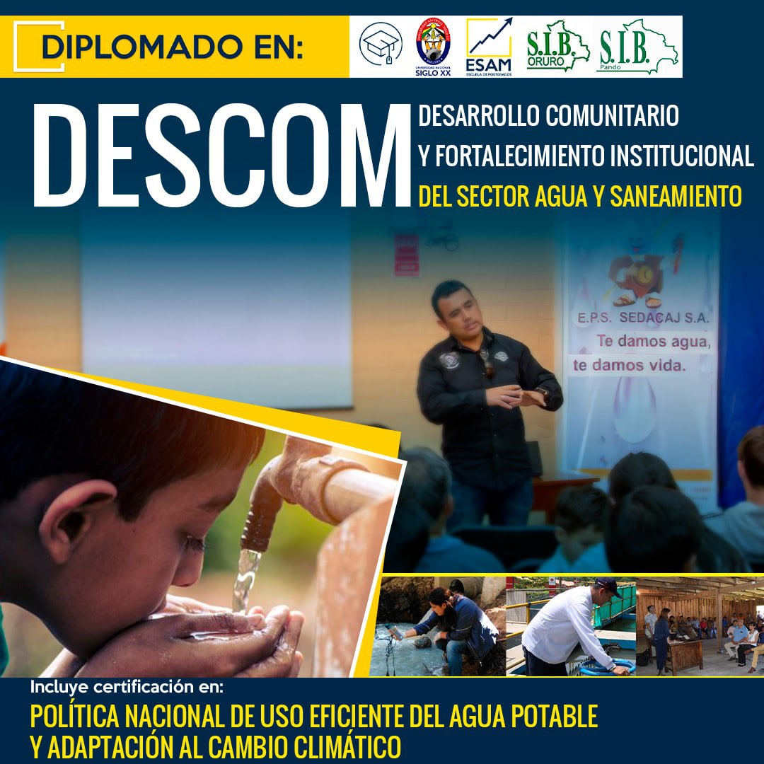 Pordata del programa Diplomado Desarrollo Comunitario y Fortalecimiento Institucional del Sector Agua y Saneamiento