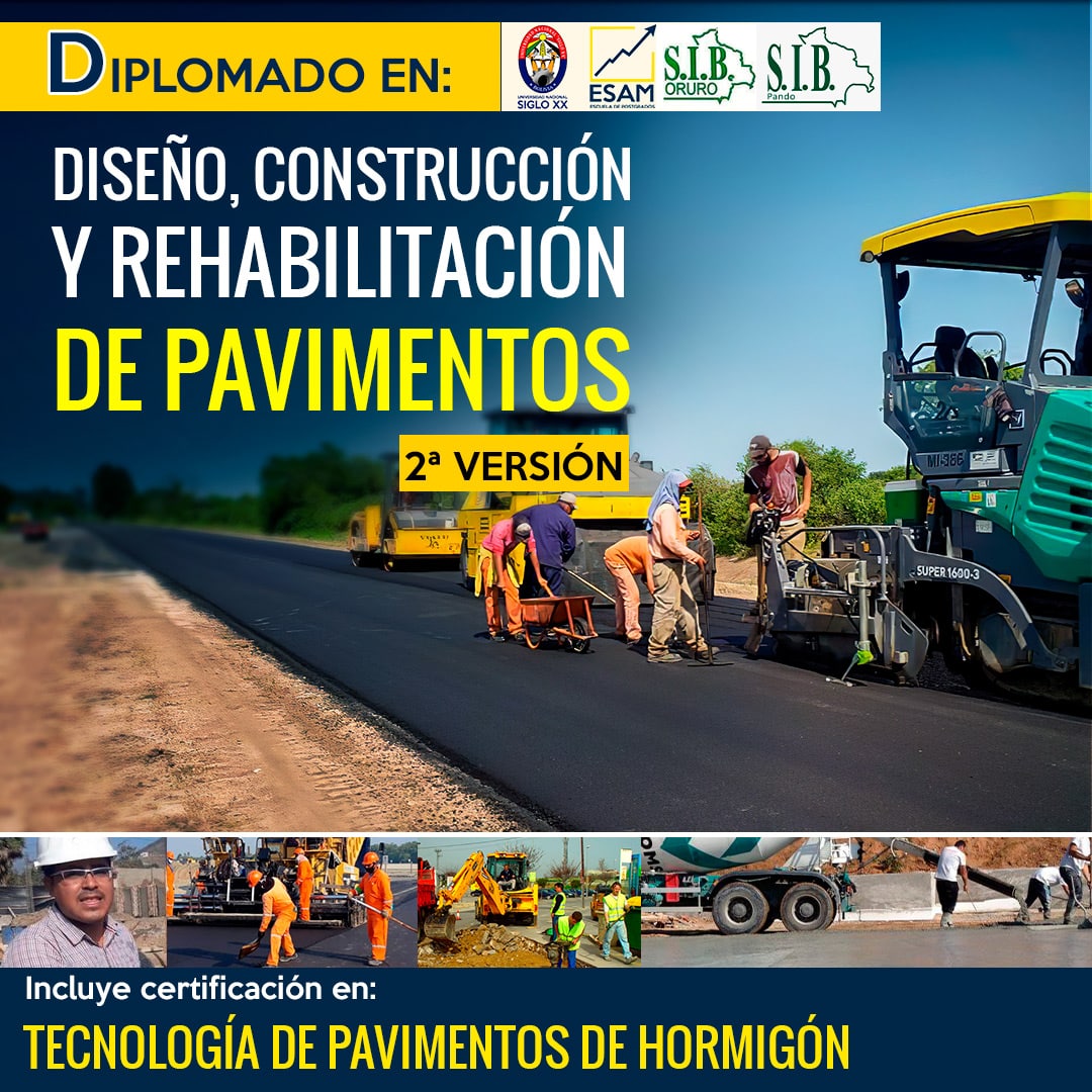 Pordata del programa Diplomado Diseño, Construcción y Rehabilitación de Pavimentos