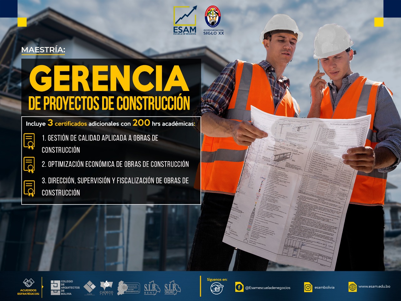 Maestría GERENCIA DE PROYECTOS DE CONSTRUCCIÓN