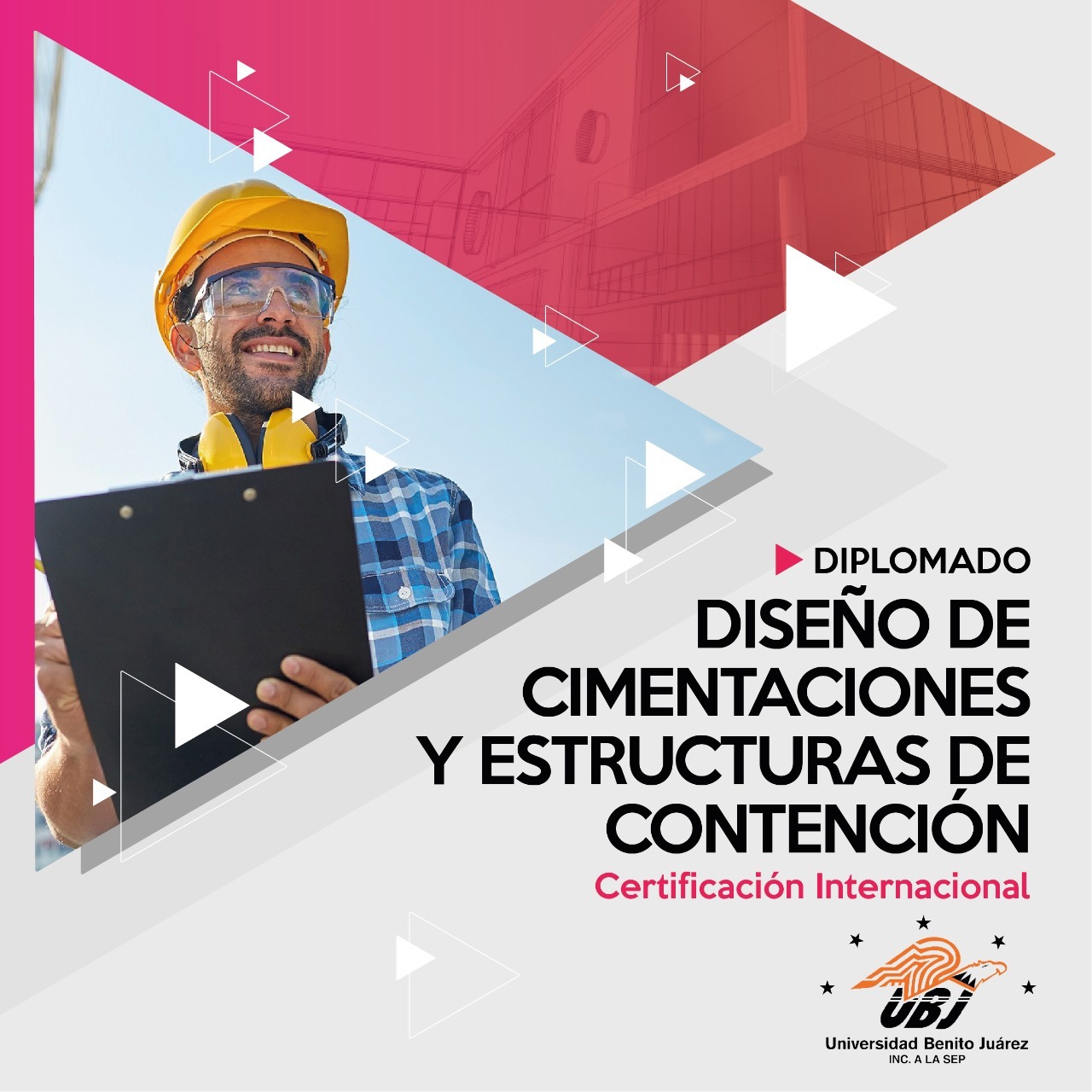 Pordata del programa Diplomado Diseño de Cimentaciones y Estructuras de Contención (UBJ)