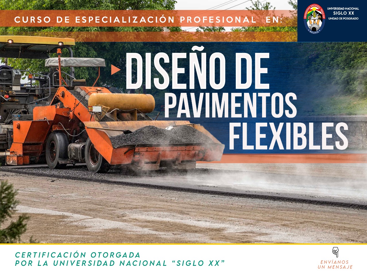 Pordata del programa Esam Cursos EN DISEÑO DE PAVIMENTOS FLEXIBLES