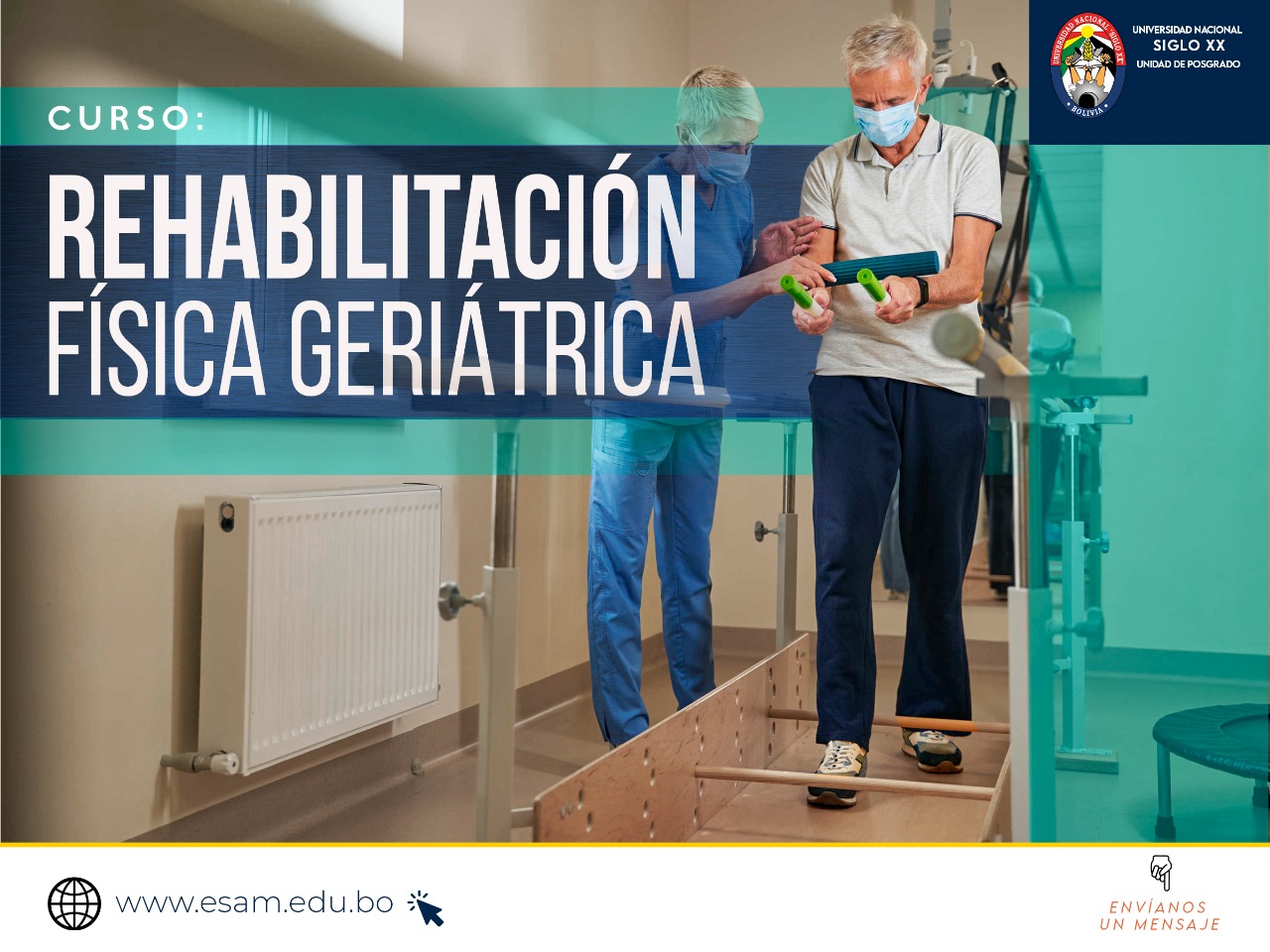 Pordata del programa Esam Cursos EN REHABILITACION FISICA GERIATRICA