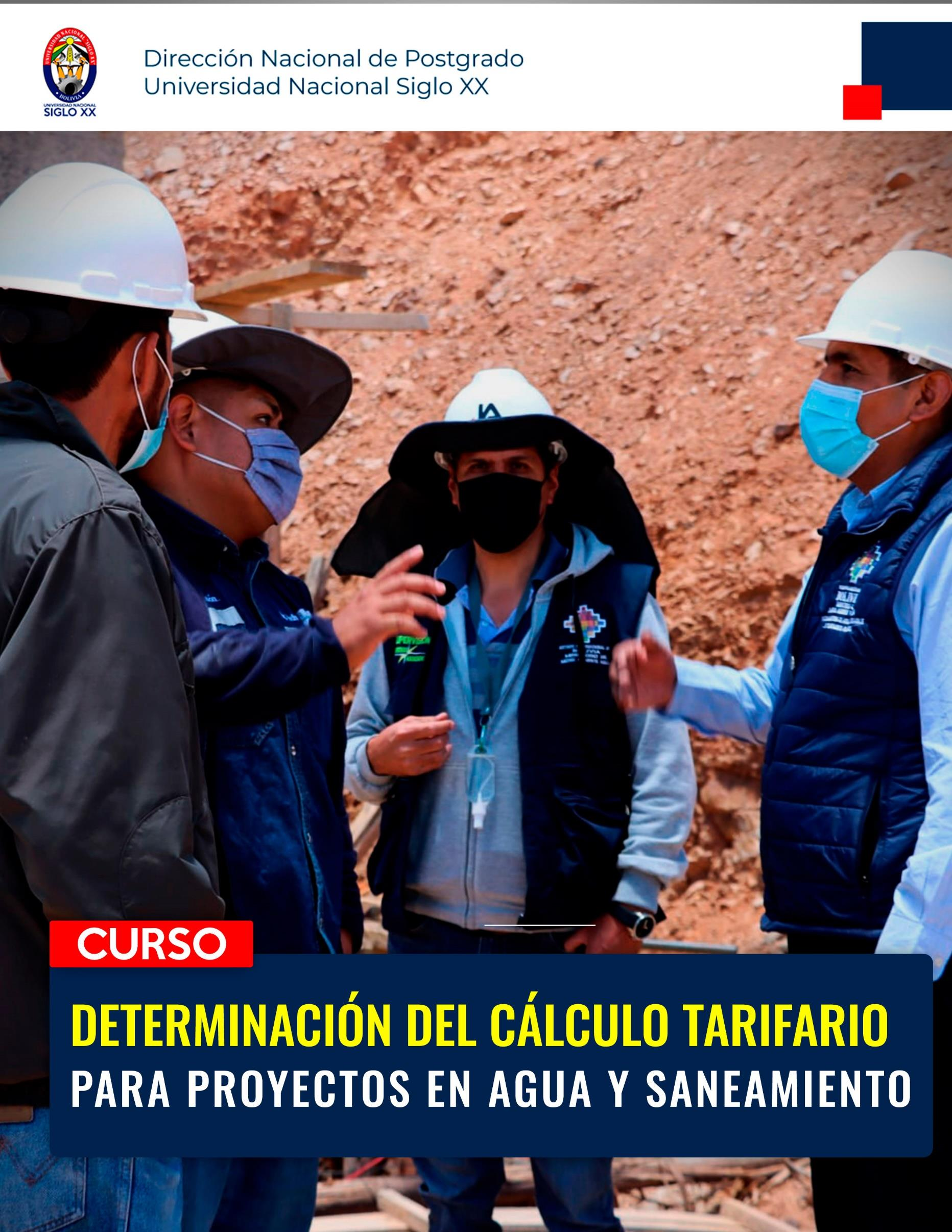Pordata del programa Esam Cursos DETERMINACIÓN DEL CÁLCULO TARIFARIO PARA PROYECTOS EN AGUA Y SANEAMIENTO