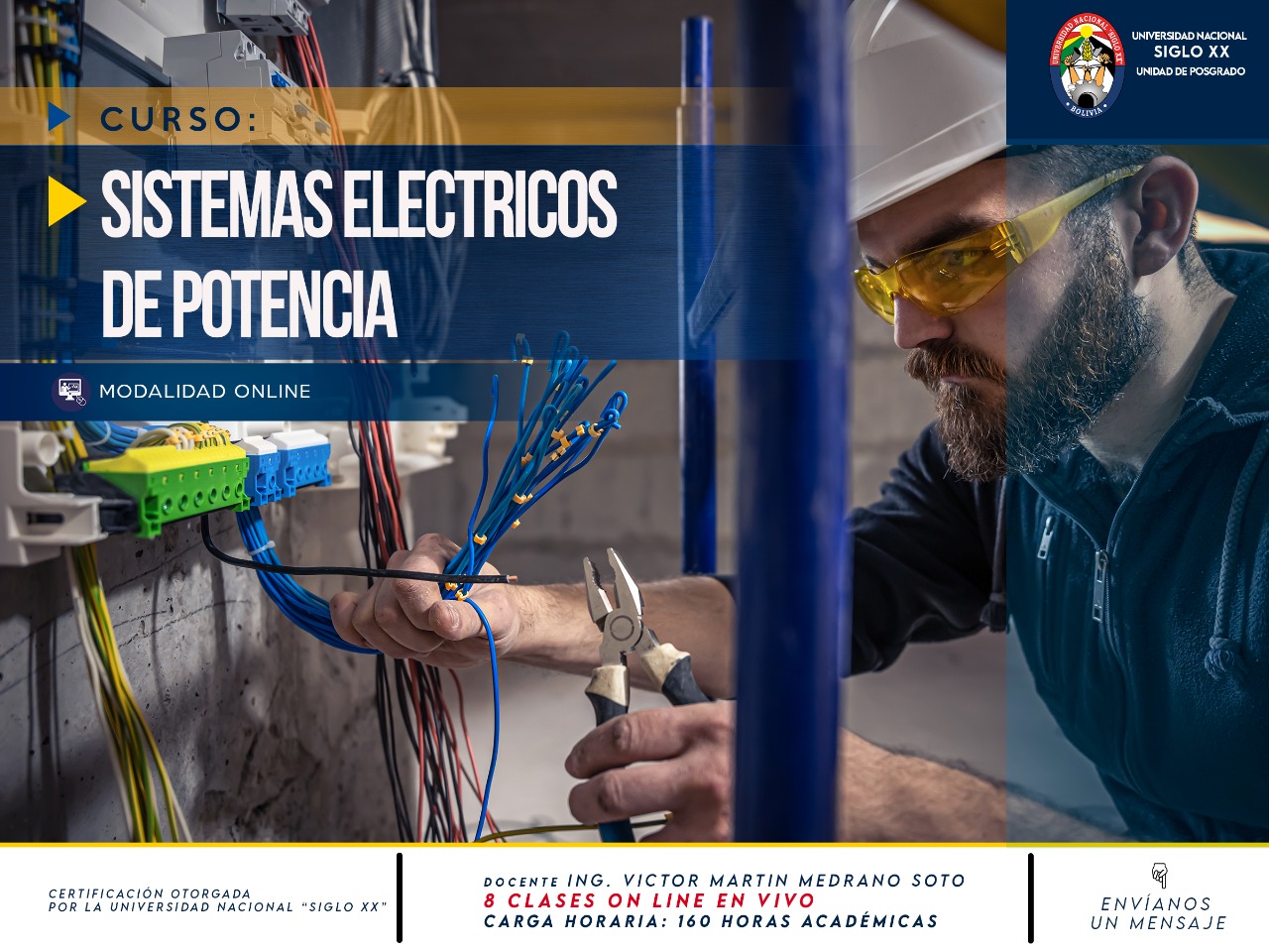 Pordata del programa Esam Cursos Sistemas Eléctricos de Potencia