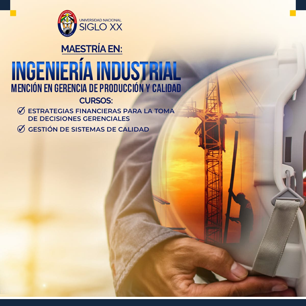 Maestría Ingeniería Industrial con mención en gerencia de producción y calidad.
