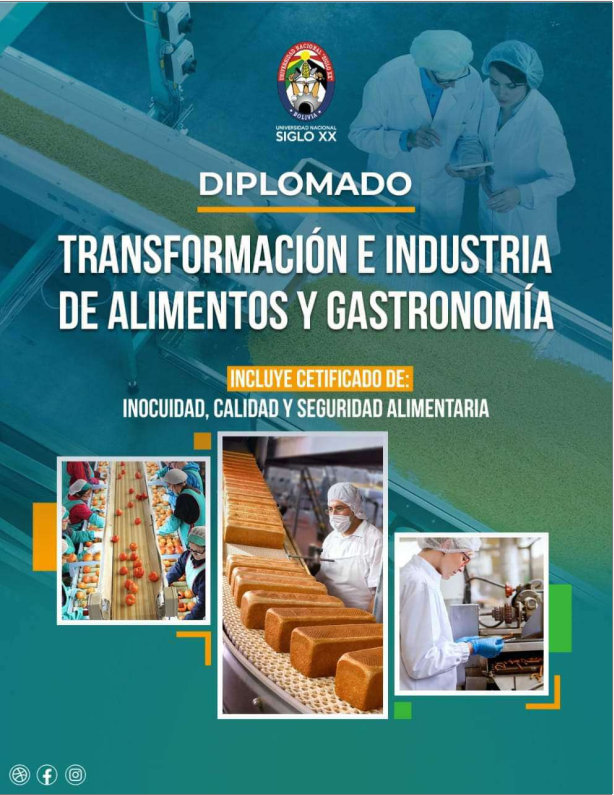 Diplomado TRANSFORMACION E INDUSTRIA DE ALIMENTOS Y GASTRONOMIA