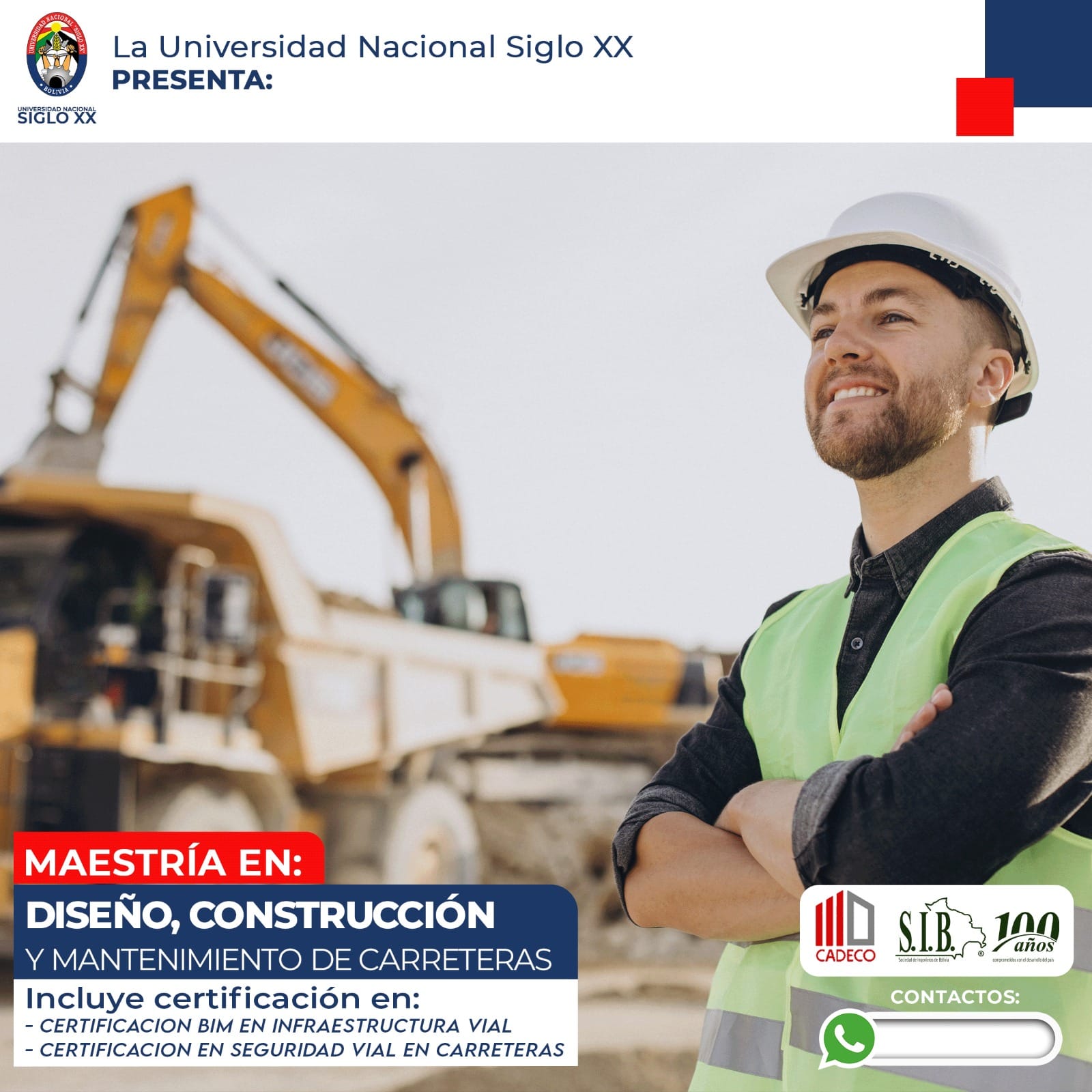 Maestría MAESTRÍA EN DISEÑO, CONSTRUCCIÓN Y MANTENIMIENTO DE CARRETERAS.