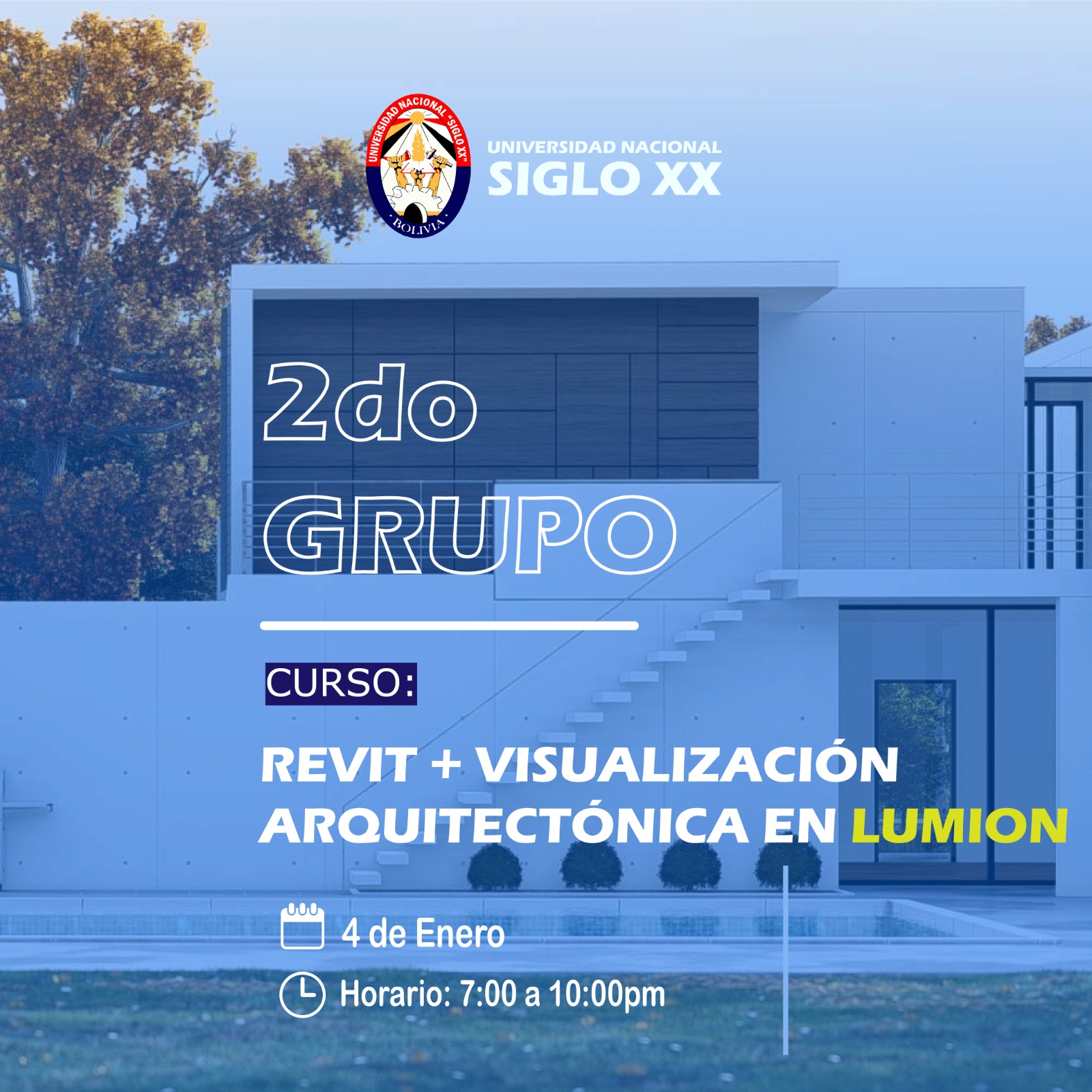 Pordata del programa Esam Cursos REVIT mas Visualización Arquitectónica en LUMION