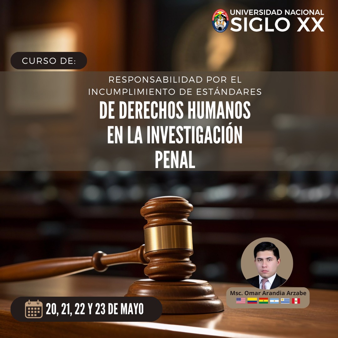 Pordata del programa Esam Cursos RESPONSABILIDAD POR EL INCUMPLIMIENTO DE ESTÁNDARES DE DERECHOS HUMANOS EN LA INVESTIGACIÓN PENAL
