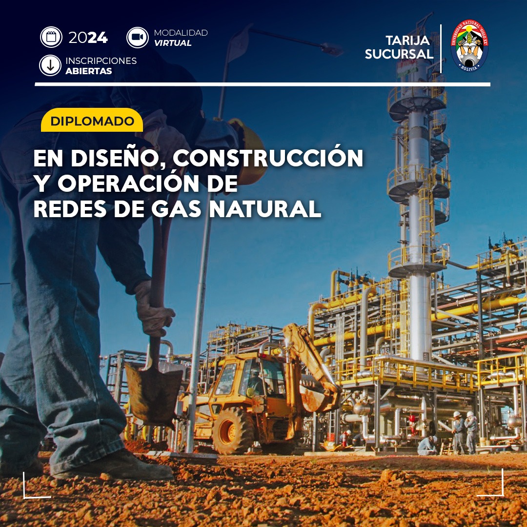Diplomado DIPLOMADO EN DISEÑO, CONSTRUCCIÓN Y OPERACIÓN DE REDES DE GAS NATURAL