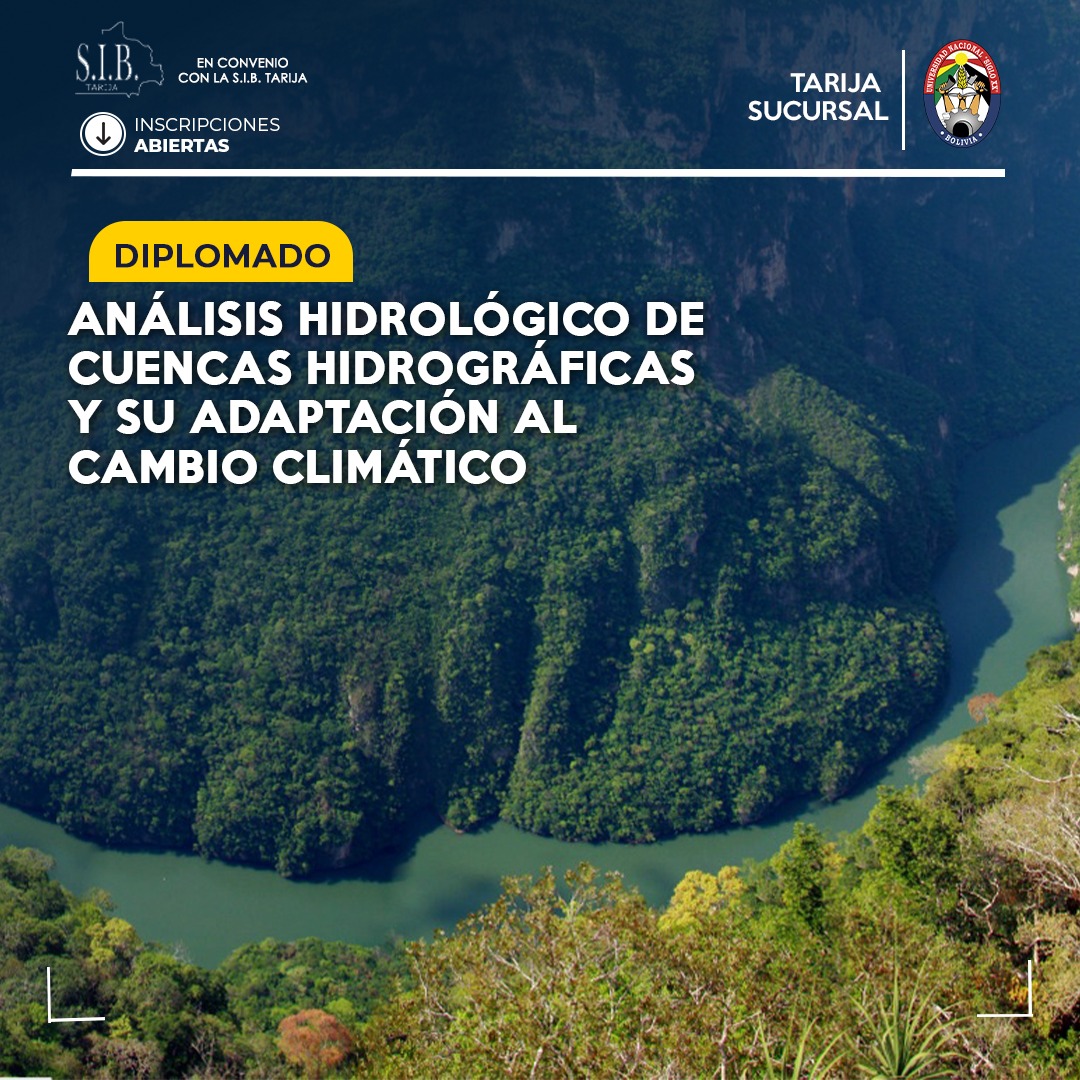 Diplomado ANALISIS HIDROLOGICO DE CUENCAS HIDROGRAFICAS Y SU ADAPTACION AL CAMBIO CLIMATICO