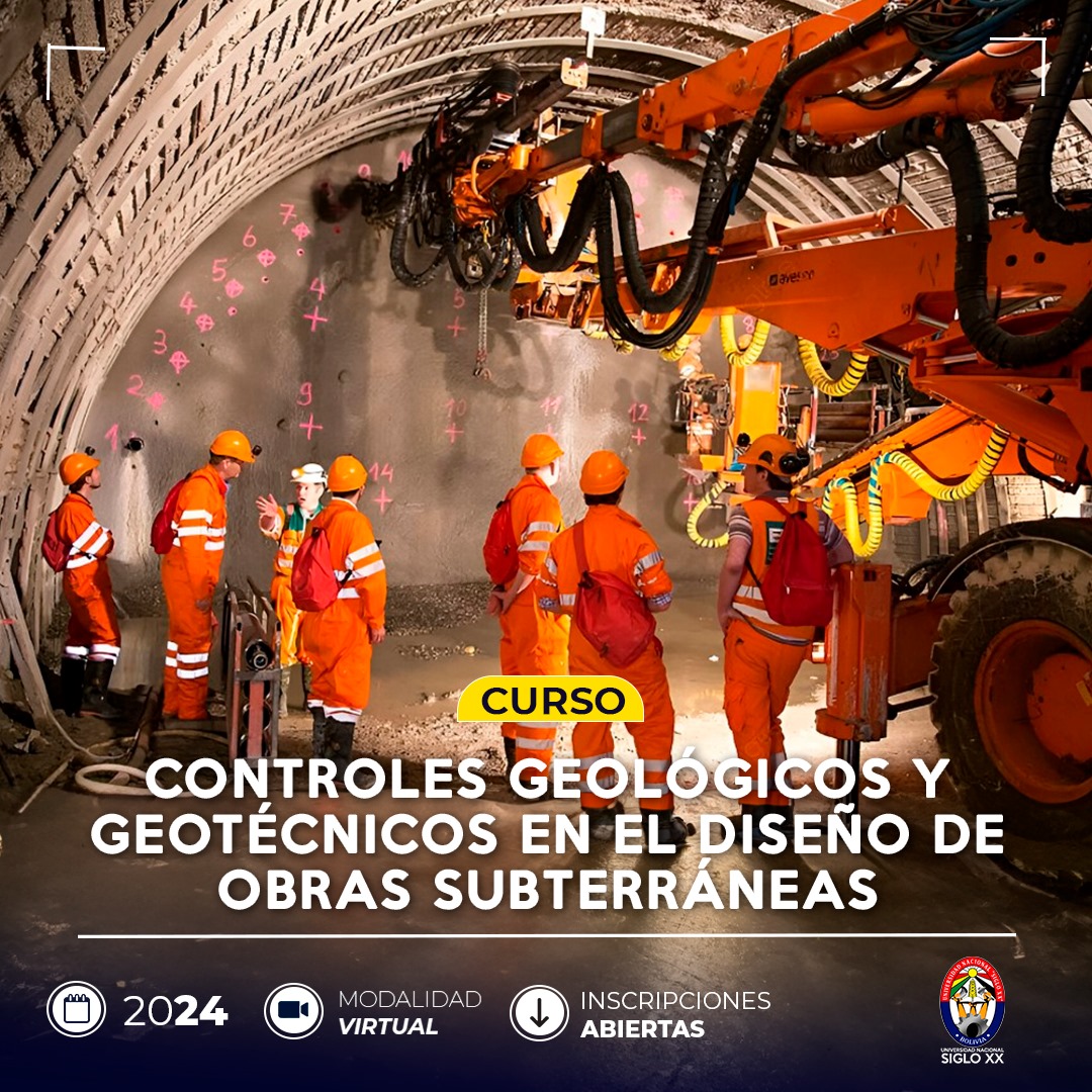 Esam Cursos CONTROLES GEOLÓGICOS Y GEOTÉCNICOS EN EL DISEÑO DE OBRAS SUBTERRÁNEAS