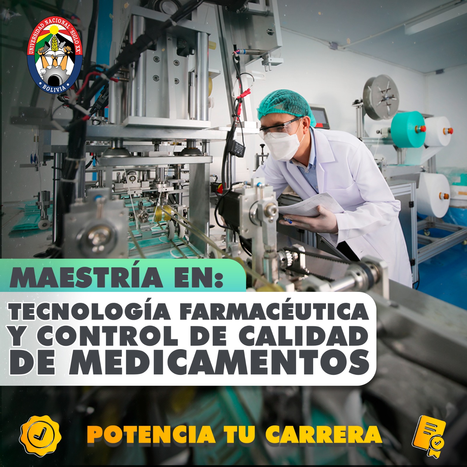 Maestría MAESTRÍA EN TECNOLOGÍA FARMACÉUTICA Y CONTROL DE CALIDAD DE MEDICAMENTOS