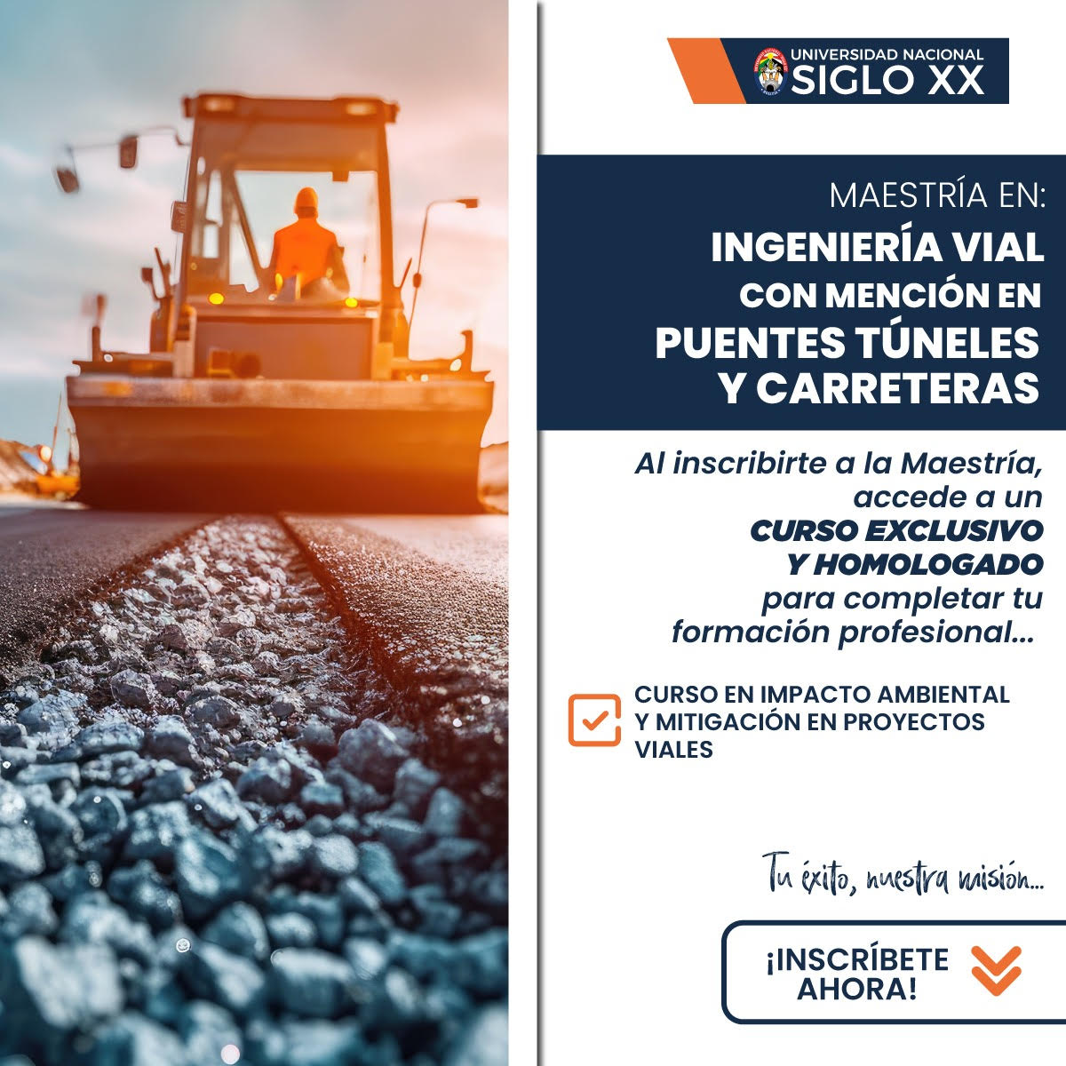 Pordata del programa Esam Cursos En Impacto Ambiental y Mitigación en Proyectos Viales