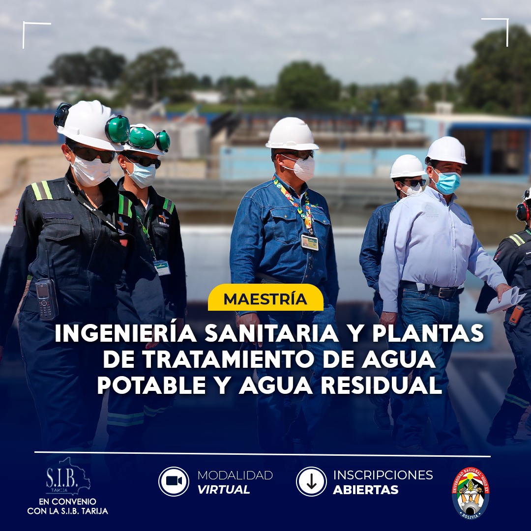 Maestría MAESTRÍA EN INGENIERÍA SANITARIA Y PLANTAS DE TRATAMIENTO DE AGUA POTABLE Y AGUA RESIDUAL