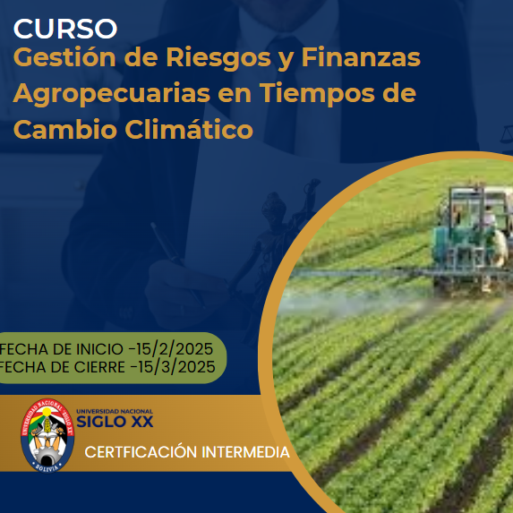 Esam Cursos Gestión de Riesgos y Finanzas Agropecuarias en Tiempos de Cambio Climático