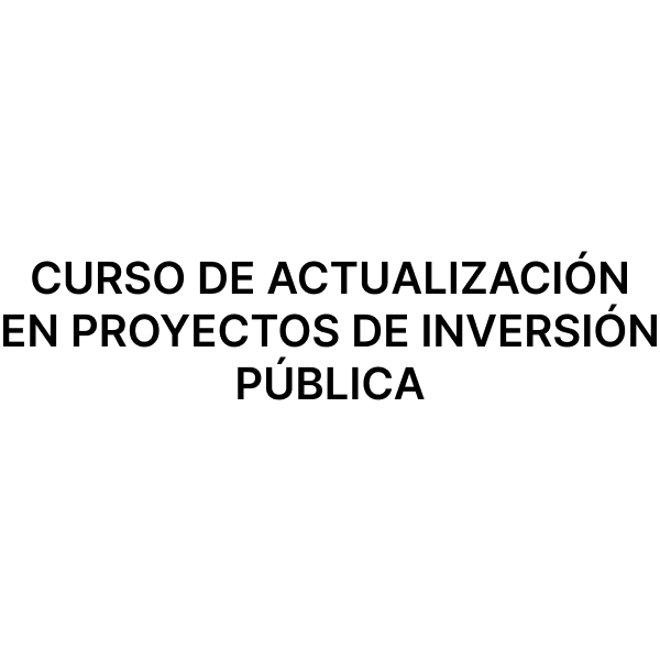 Esam Cursos CURSO DE ACTUALIZACIÓN EN PROYECTOS DE INVERSIÓN PÚBLICA