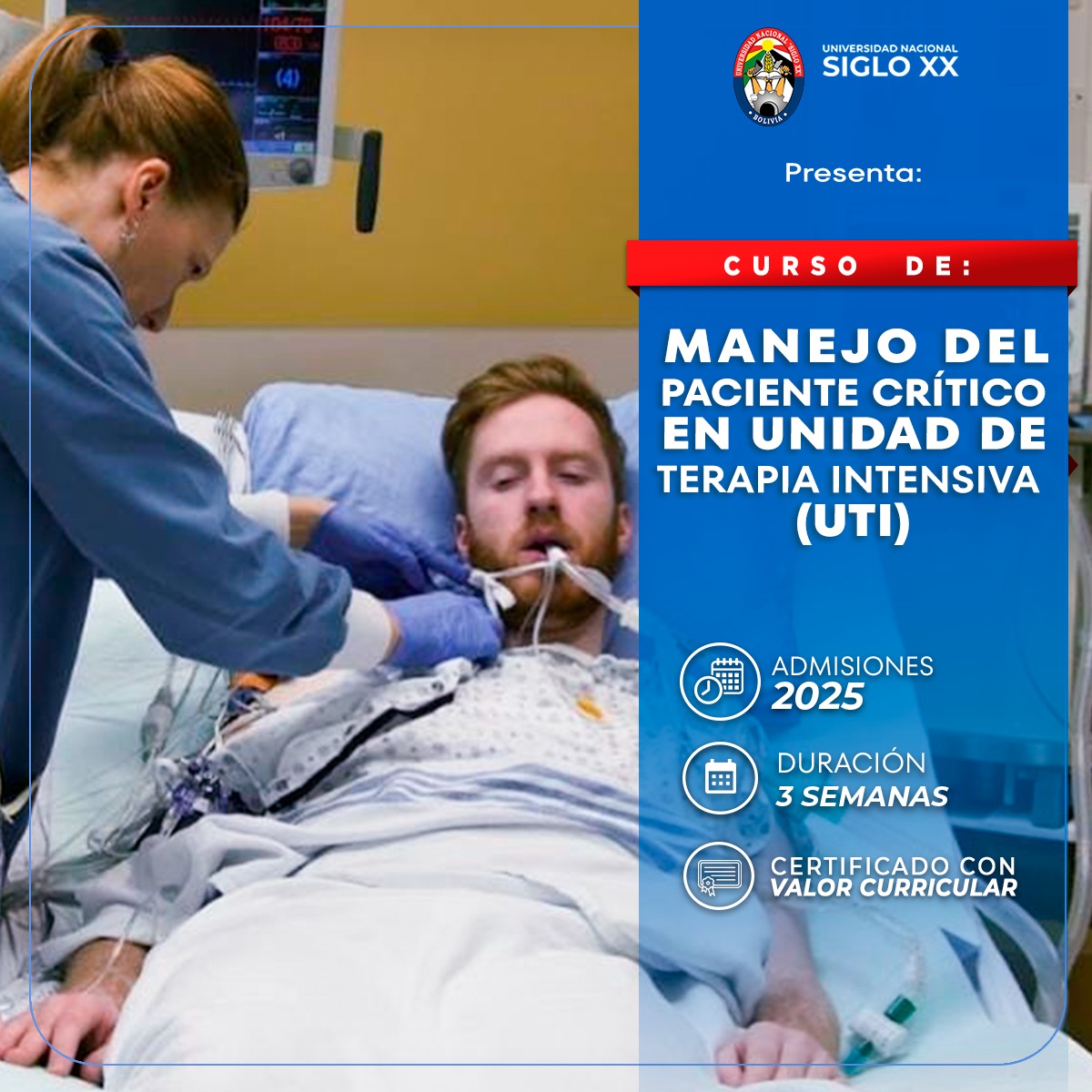 Pordata del programa Esam Cursos MANEJO DEL PACIENTE CRÍTICO EN UNIDAD DE TERAPIA INTENSIVA (UTI)