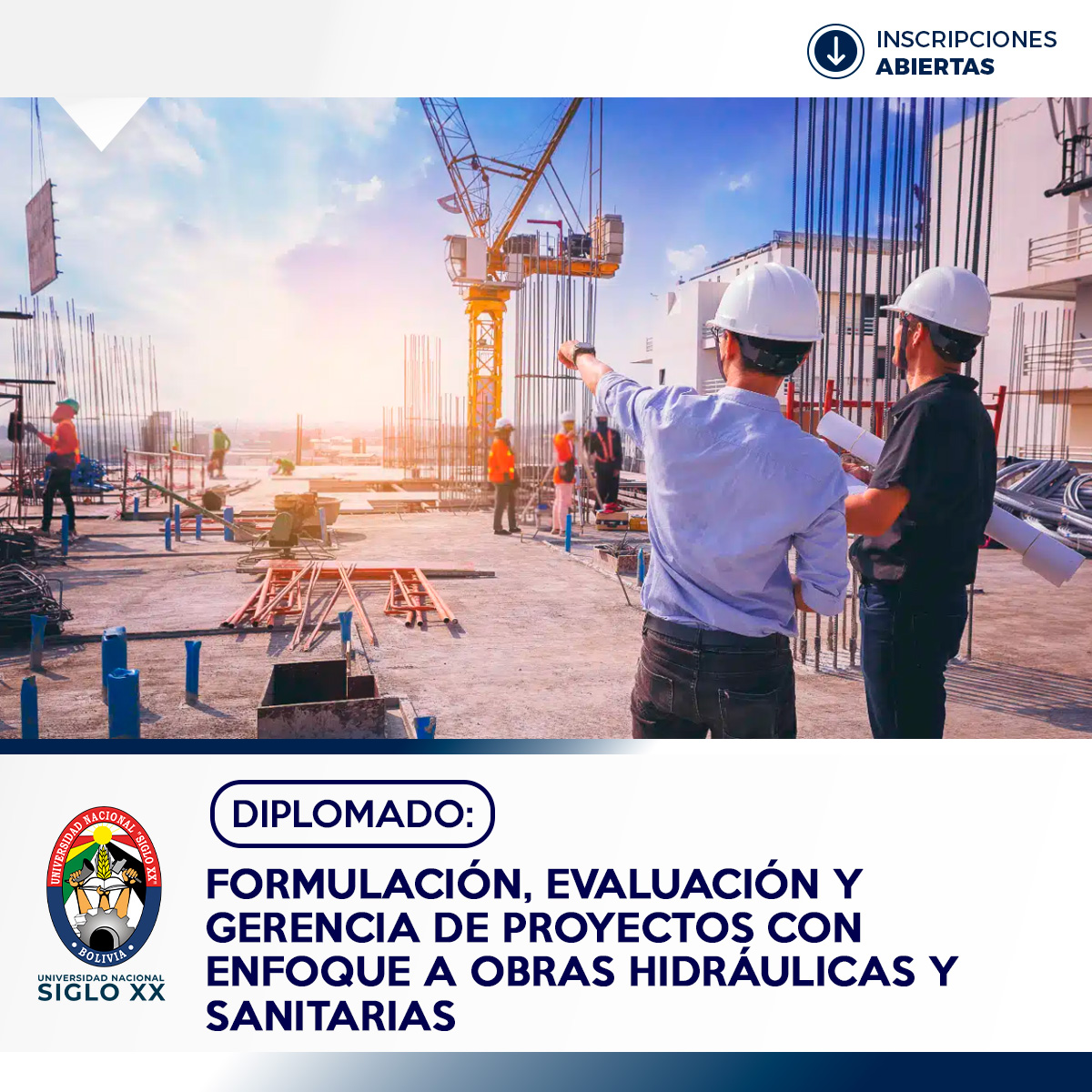 Diplomado FORMULACIÓN, EVALUACIÓN Y GERENCIA DE PROYECTOS CON ENFOQUE A OBRAS HIDRÁULICAS Y SANITARIAS