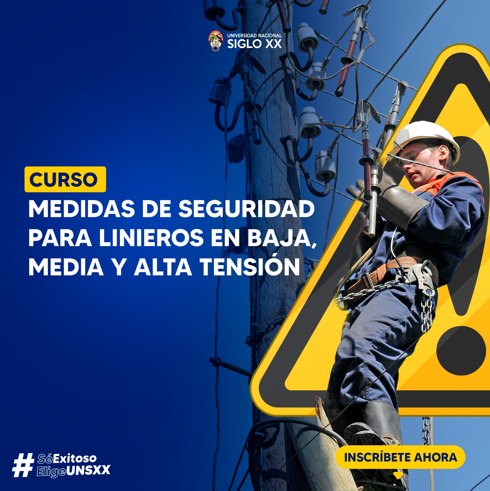 Esam Cursos MEDIDAS DE SEGURIDAD PARA LINIEROS EN BAJA, MEDIA Y ALTA TENSIÓN