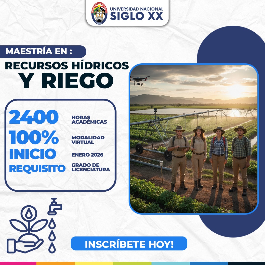 Portada del programa Recursos Hídricos y Riego