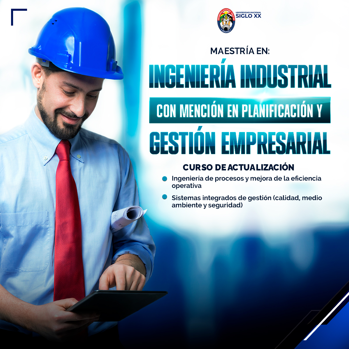 Portada del programa INGENIERÍA INDUSTRIAL CON MENCIÓN EN PLANIFICACIÓN Y GESTIÓN EMPRESARIAL