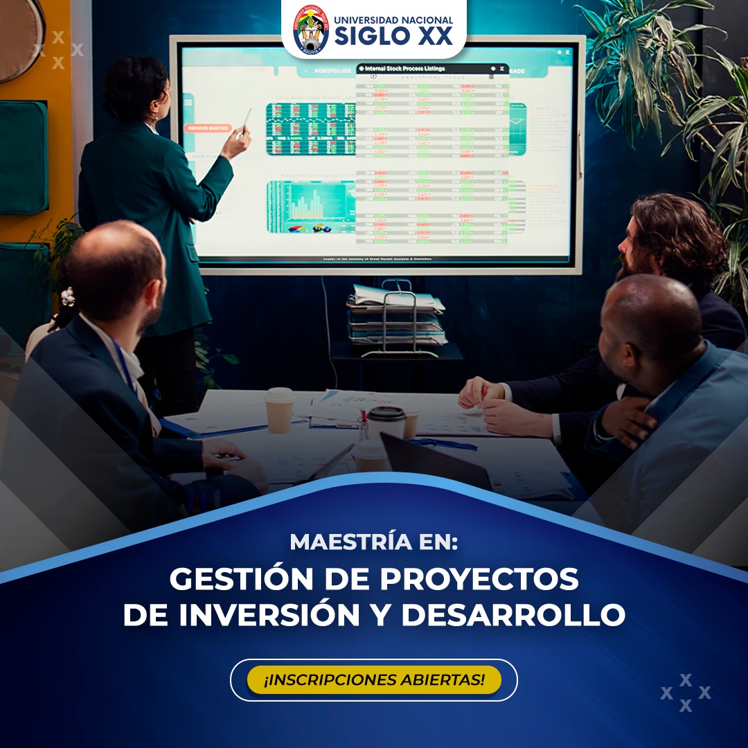 Portada del programa GESTIÓN DE PROYECTOS DE INVERSIÓN Y DESARROLLO